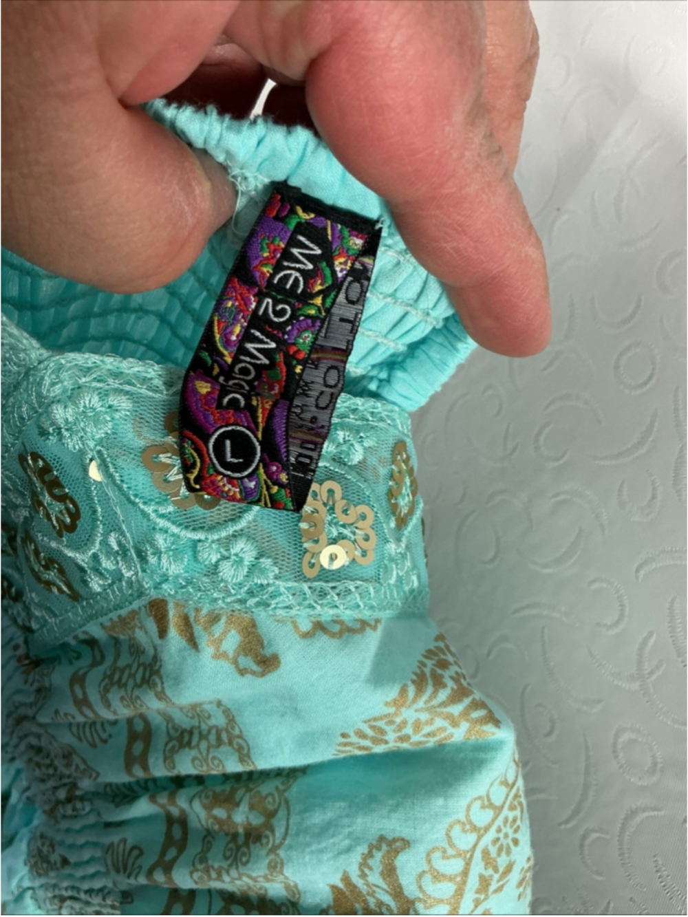 Me 2 Magic 100% Cotton Maxi Dress Size L In New Condition With Out Tags - Picture 8 of 8